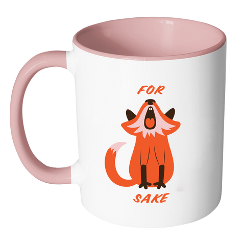 Image of For Fox Sake Coloured Accent Mug-Drinkware-Far Kew Emporium