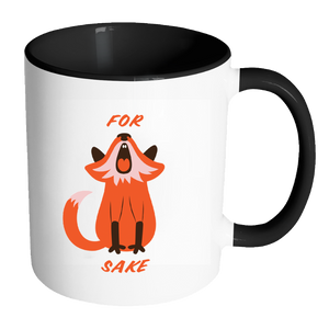 For Fox Sake Coloured Accent Mug