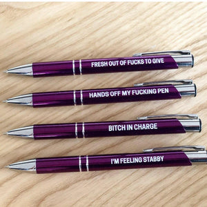 The Ultimate Sweary Purple Pen Pack-Far Kew Emporium