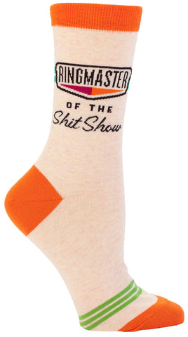Ringmaster of The Shit Show Womens Socks