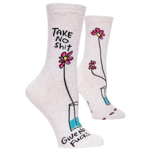 Take No Shit, Give No Fucks Crew Socks