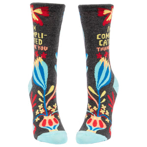 I'm Complicated. Thank You Crew Socks