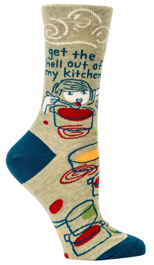 Get The Hell Out Of My Kitchen Crew Socks