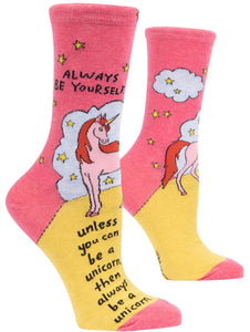 Always Be a Unicorn Crew Socks