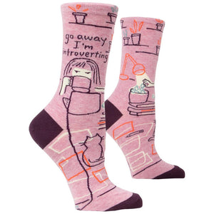Go Away, I'm Introverting Crew Socks