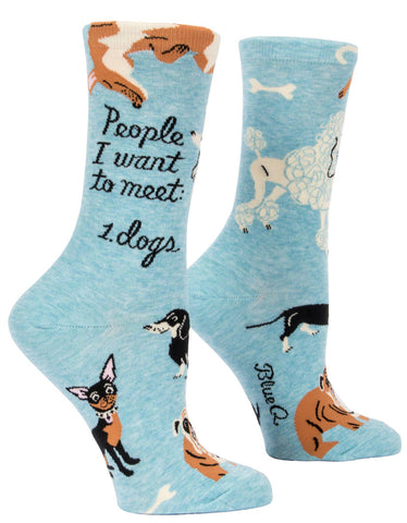 Image of People I Want To Meet: Dogs Crew Socks