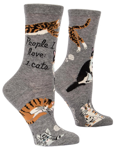 Image of People I Love: Cats Crew Socks