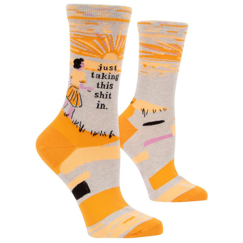 Image of Just Taking This Shit In Crew Socks