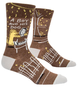 A Boy And His Dog Men's Socks