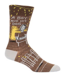 A Boy And His Dog Men's Socks