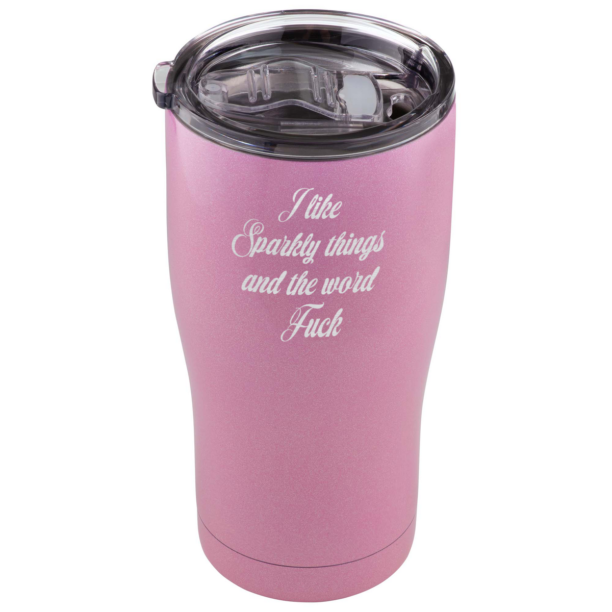 I Like Sparkly Things &amp; The Word Fuck 590ml Travel Tumbler