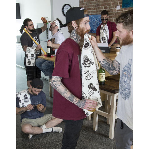 Image of Awesome Fucking Beard Tea Towel / Dish Towel