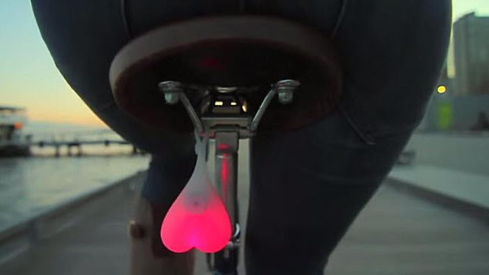 Bike Balls. Hilarious LED Bicycle Lights