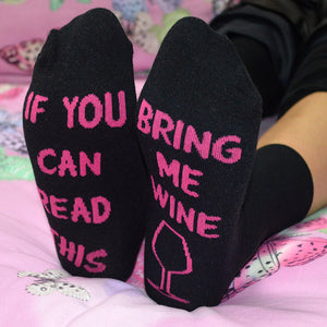 Bring Me Wine Socks