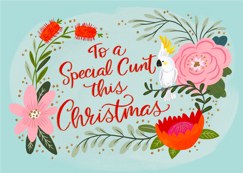 Image of To a Special Cunt This Christmas Greeting Card