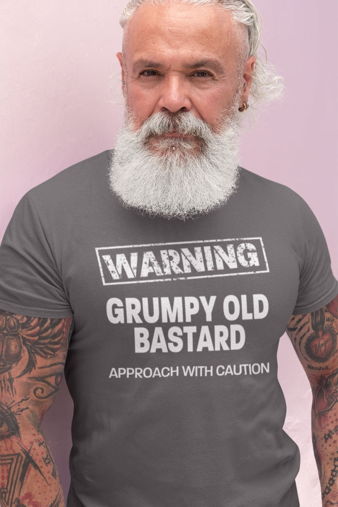 Grumpy Old Bastard Approach With Caution Men&#39;s/Unisex T-Shirt