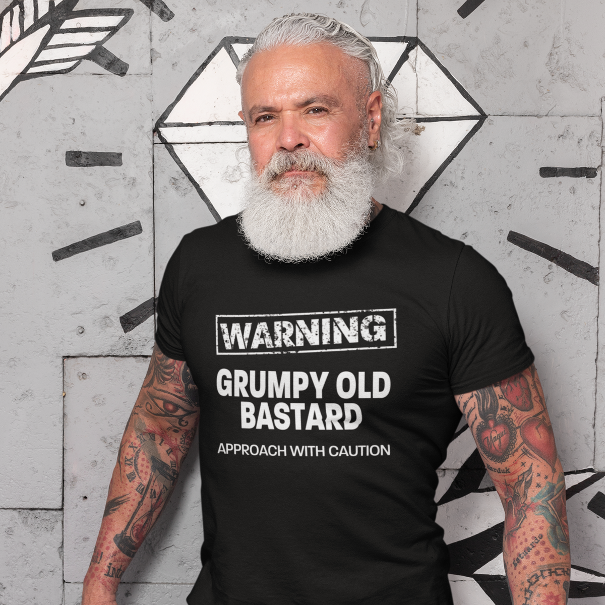 Grumpy Old Bastard Approach With Caution Men&#39;s/Unisex T-Shirt