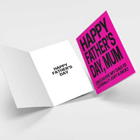 Image of Happy Father's Day Mum Card